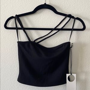Privacy please black crop top